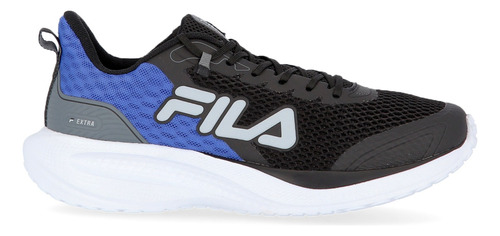 Zapatillas Fila Running Hombre Extra H Negro-azul-gris Ras