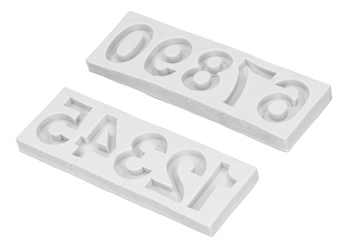 Molde Con Números Para Decoración De Magdalenas, 0-9, Carame