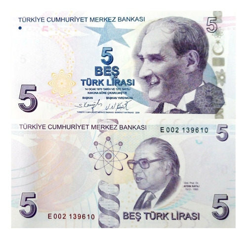 Turquía - 5 Liras - Año 2009