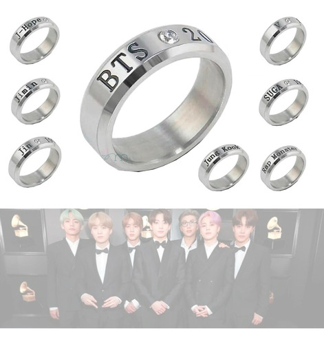 Bts Miembros Anillo Collar V Suga Jung Kook Jimin K-pop