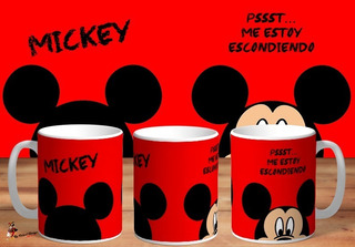 Juego de 6 Tazas de café con diseño de Mickey Mouse Disney PWM06/1Z 