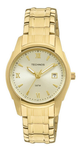 Relógio Technos Dourado Feminino Boutique 2015byp/4x
