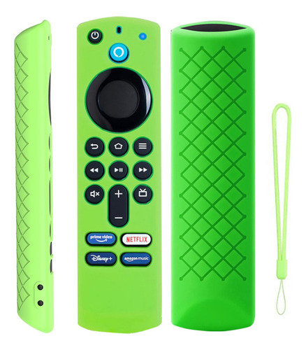 Funda Control Para Amazon Fire Tv Stick 4k Alexa Case Verde Lima