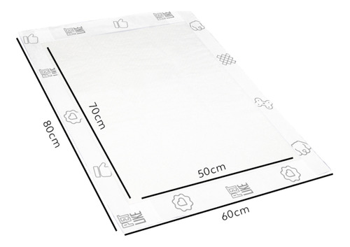 Tapete Higiênico Petlike Ultrapads Aroma Bebê 80x60cm 30 Uni
