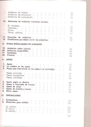 Andamios Apeos Y Entibaciones (Usado)