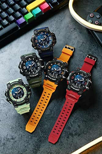 Gosasa Reloj Para Hombre De Cara Grande Militar Multifunción