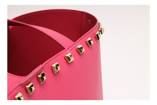 Imagem 5 de 5 de Bolsa Feminina Shopping Grande Alça De Ombro Rosa - My Shoes