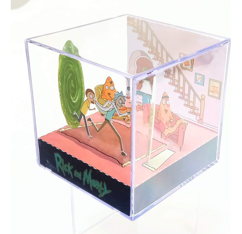 Cubo Diorama Rick And Morty