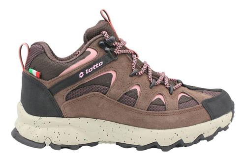 Zapatilla Outdoor Mujer Lotto - Solaro W Lc Café Rosado