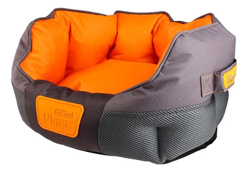 Gigwi® Cama Place Redonda Naranja/gris M Para Perros