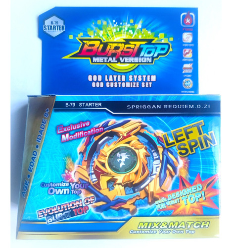 Beyblade Victory Valkyrie B.v. Storm Gyro Con Lanzador Azul