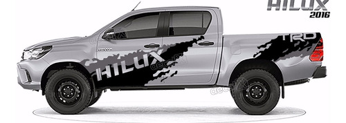 Adesivo Toyota Hilux 2016 Trd Faixa Lateral Hl167