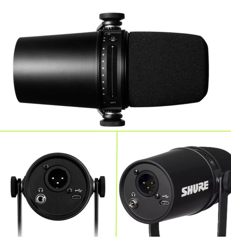 Imagen 7 de 10 de Kit De Micrófono Shure Mv7 + Soporte Gator Gfwmicbcbm1000