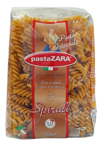 Fideos Spirali Integral Italianos Pastazara