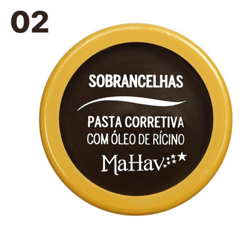 Pasta Corretiva Para Sobrancelhas 02 Mahav