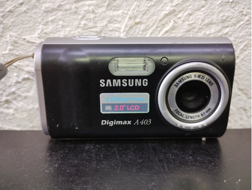 Cámara Digital Samsung Digimax A403 Funcionando Con Detalle