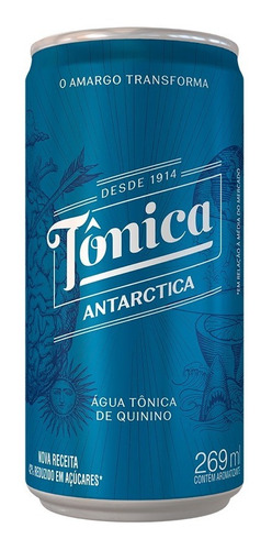 Água Tônica Antarctica 269ml - Pack Com 15 Unidades