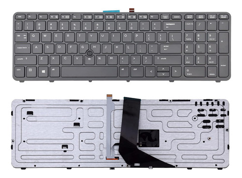 Sunmall Teclado De Repuesto Compatible Con Hp Zbook 15 G1 Zb