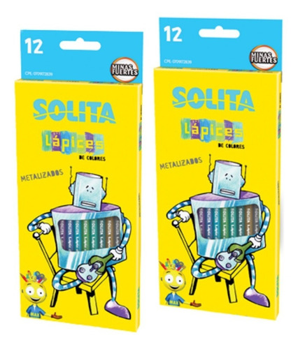 Colores Solita Metalizado 12 Und Solita X 2 Und