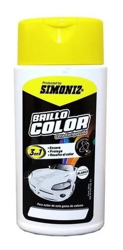 Cera Crema Brillo Color Restaurador De Pintura 300ml Simoniz