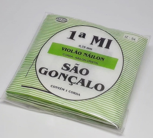 12 Corda Avulsa Violão Nylon Mi Mizinha Cristal São Gonçalo