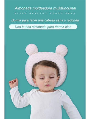 . Almohada Bebe Previene Síndrome Cabeza Plana Plagiocefalia