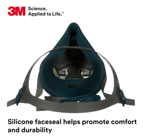 Respirador 3m Rugged Comfort 6502/49489 Silicona Medium