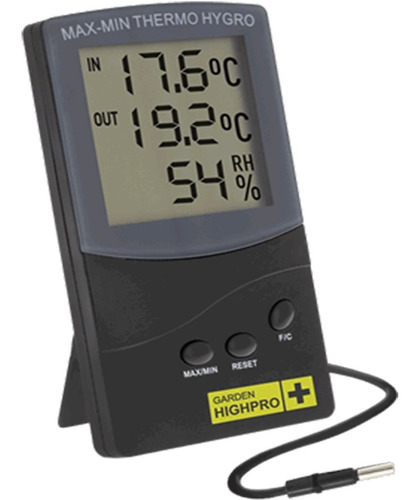 Imagem 1 de 1 de Medidor Temperatura E Umidade Termohigrometro Medium Ghp