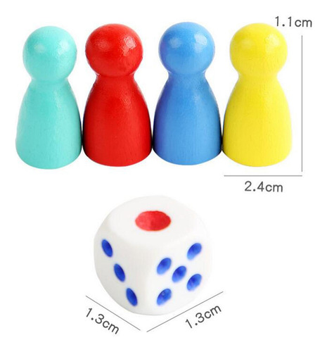 4 Juego De Ajedrez Con Peones De Colores 4 Piezas