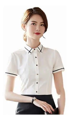 Blusa Blanca Formal Dama MercadoLibre