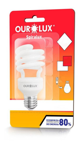 Lâmpada Fluorescente Espiral 25w E27 6400k Luz Branca Cor da luz Branco-frio 110V/220V