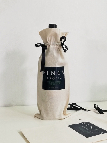 Bolsas De Tela Para Champagne + Estampa - Pack X10