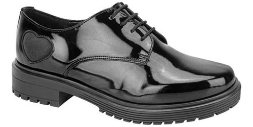 Zapato Escolar Charol Vi Line 0100 Negro Dama Original Msi 