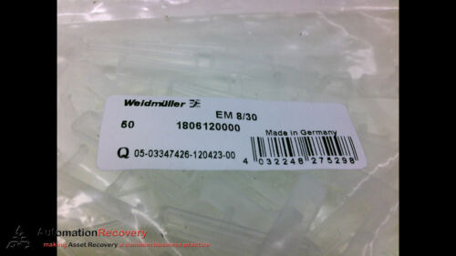 Weidmuller 1806120000 End Bracket Marker, See Desc #313 Ccf