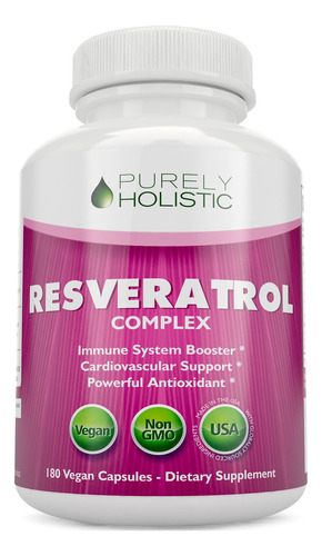 Resveratrol - Suplemento Antioxidante Potente De 1450 Mg Con