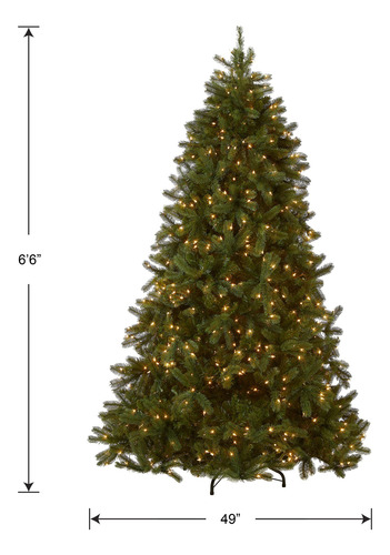 Árbol De Navidad Douglas Táctil Con 1000 Luces Claras