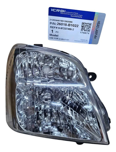 Faro Delantero Derecho Luv Dmax V6 3.5 2005 2006 2007 2008