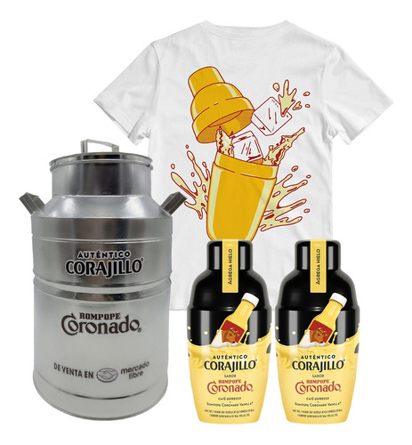 Kit Auténtico Corajillo X Coronado 100ml 2 Piezas + Playera