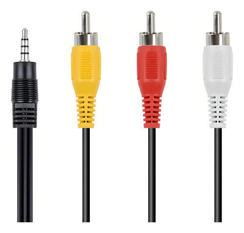 Cabo P2 3.5mm X 3 Rca Av Áudio Vídeo