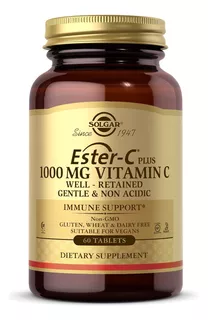 Vitamina C 1000 Mg Ester-c Plus Solgar 60 Tabletas