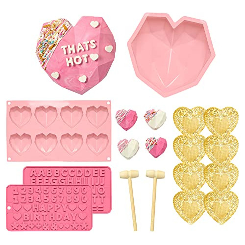 Paris Hilton Kit De Corazón De Chocolate Rompible, Incluye M