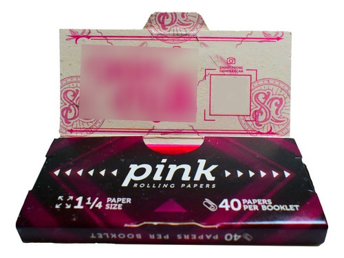 Papel Para Armar Sativa Club Celulosa Colors Rosa Sabor Sin sabor