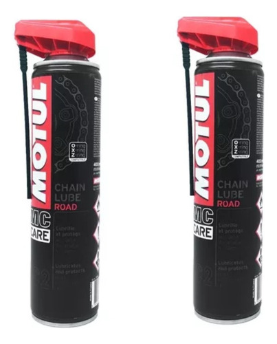 Motul C2 Lubrificante Spray Corrente Chain Lube Road 2 Latas