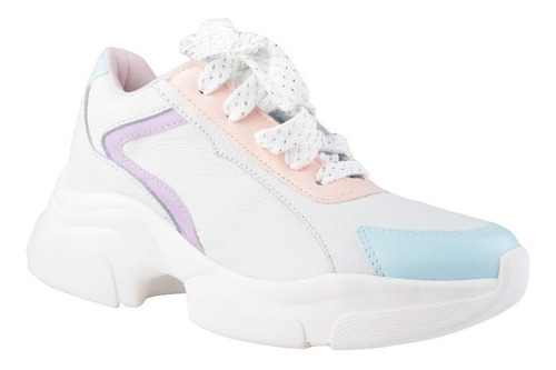 Imagen 2 de 8 de Zapatillas Urbanas De Mujer De Cuero Abigail - Ferraro