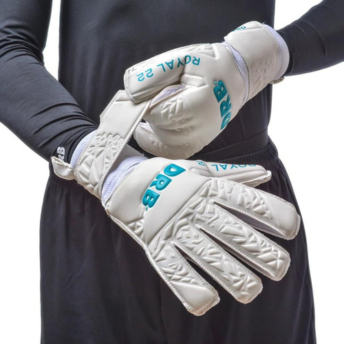 Imagen 4 de 7 de Guantes Arquero Drb Royal 22 Sr Pro Adulto Corte Flat
