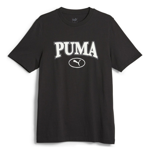 Polera Algodon Puma Squad Tee Negro Hombre