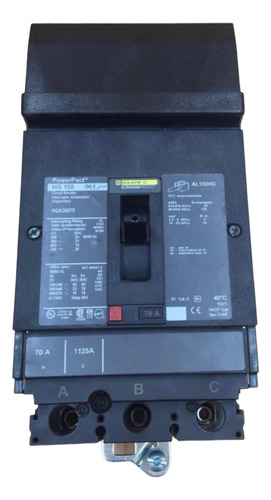 Interruptor Termomagnetico Square D Hga36070 3x70amp