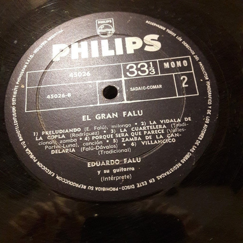 Sin Tapa Disco Eduardo Falu El Gran Falu Uu F0