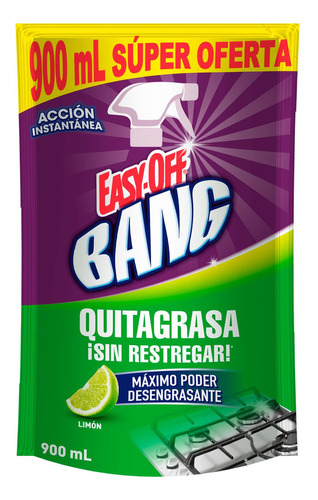 Easy Off Bang Quitagrasa Limón 900ml