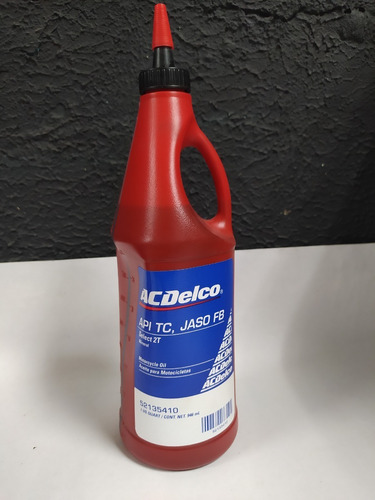 Aceite Acdelco 2 Tiempos Moto Api Tc, Jaso Fb 52135410 *